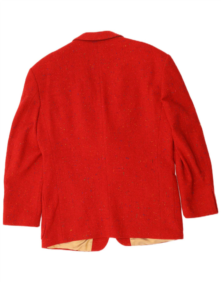 Vintage blazerjakke til mænd med 3 knapper UK 40 Large Red Flecked