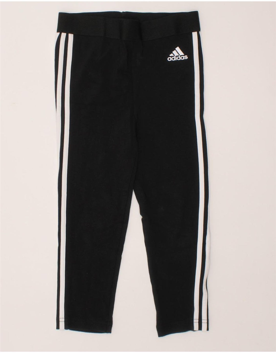 ADIDAS Girls Leggings 3-4 Years  Black Cotton