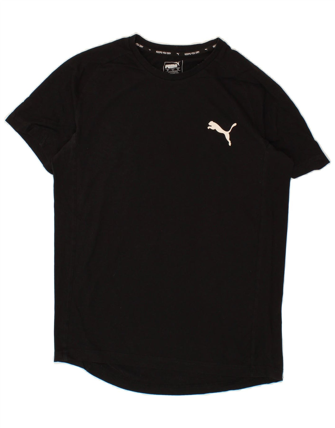 PUMA Mens T-Shirt Top Medium Black Vintage Puma and Second-Hand Puma from Messina Hembry 