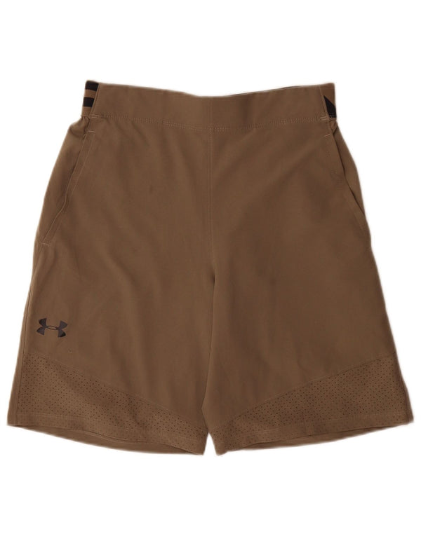 Under Armour Graphic Sports Shorts til kvinder UK 10 Small Brown Sports