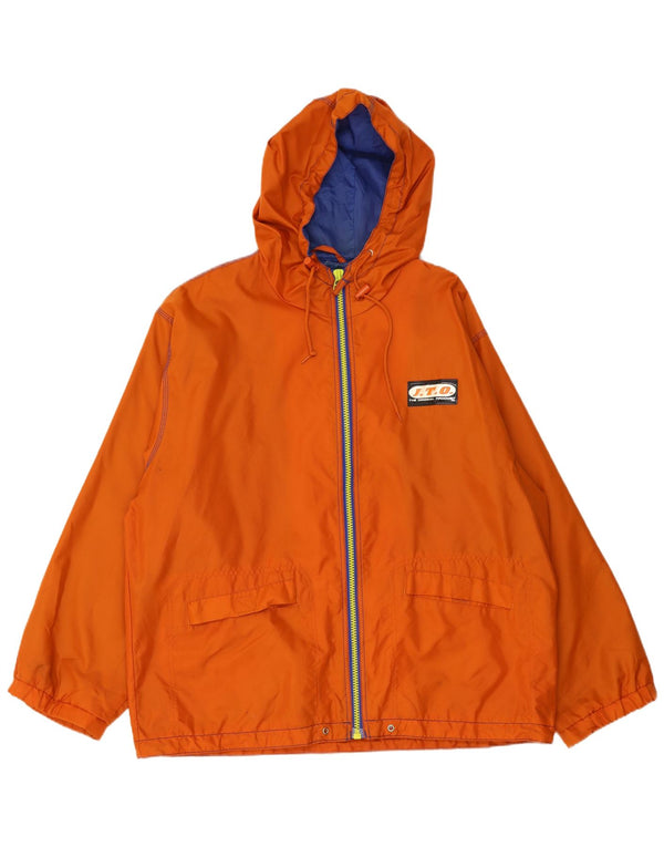 Jinglers Herre Hooded Tracksuit Top Jacket UK 44 2XL Orange