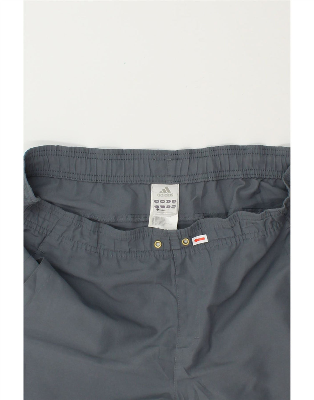 ADIDAS Mens Graphic Sport Shorts Medium  Grey Polyester Vintage Adidas and Second-Hand Adidas from Messina Hembry 