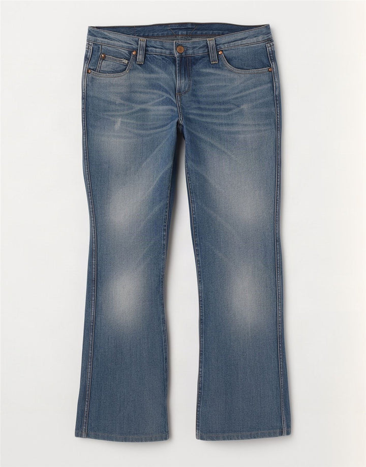 Meltin' Pot Dame Nicole Bootcut Jeans W30 L28 Blå