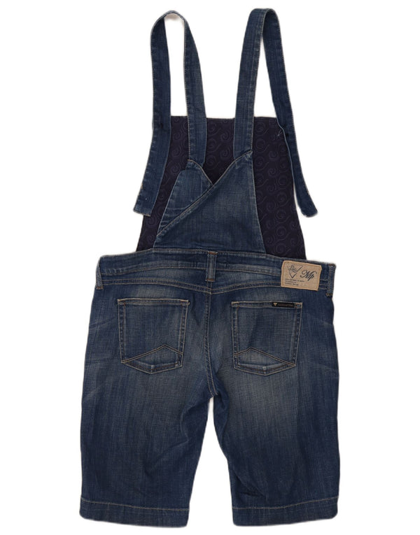 Meltin' Pot Womens Dungarees Denim Shorts W31 Medium  Navy Blue Cotton