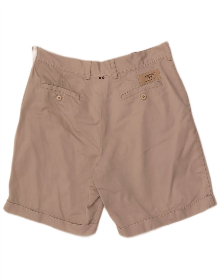 Avirex Herre Pegged Chino Shorts W32 Medium Beige Bomuld