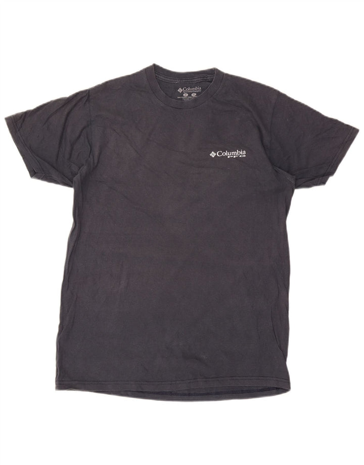 Columbia Herre grafisk T-shirt top mellemgrå bomuld