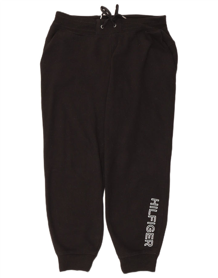 Tommy Hilfiger Grafisk træningsdragt til kvinder Joggers UK 14 Medium Black