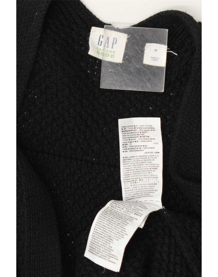 Gap Womens Open Cardigan Sweater UK 14 Medium Navy Blue Bomuld