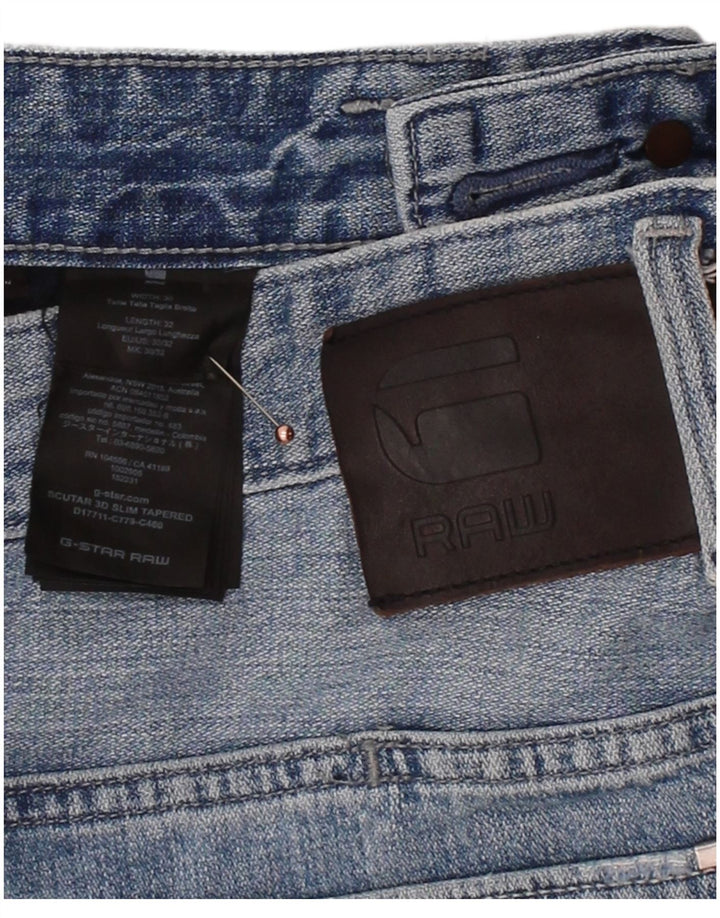 G-STAR Mens Slim Jeans W30 L32 Blue Cotton