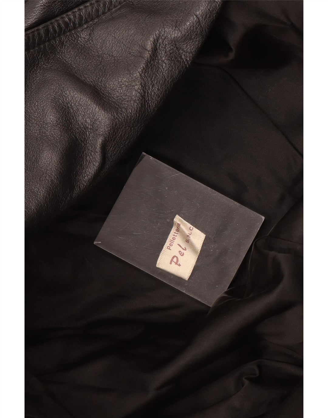 PELLETTERIA Dame Læderjakke UK 20 2XL Sort Læder