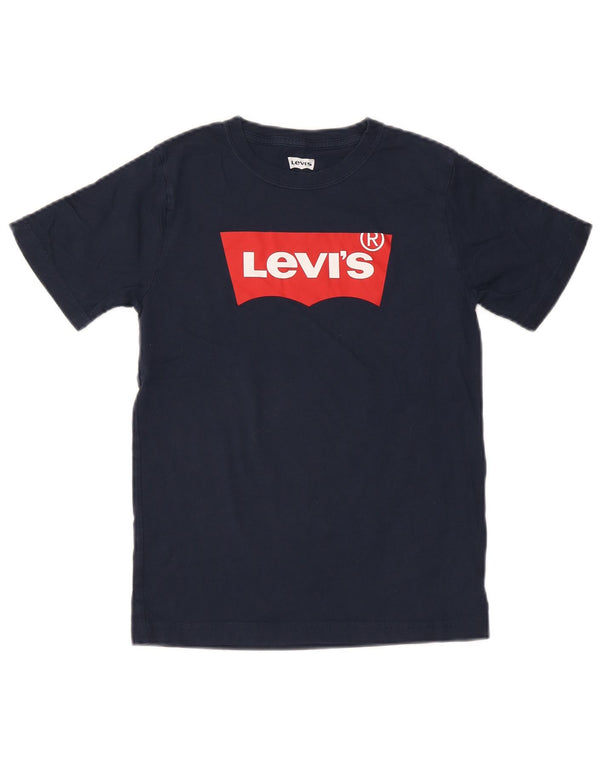 Levi's Boys Grafisk T-Shirt Top 13-14 år Marineblå Bomuld