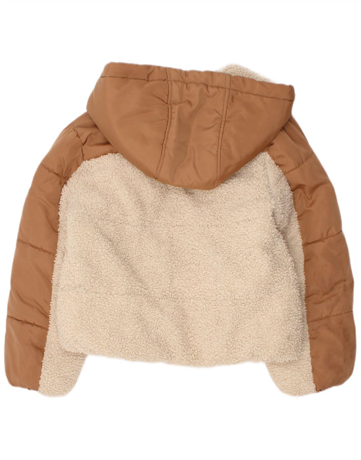 Dkny Piger Hættejakke 5-6 År Brun Colourblock Polyester