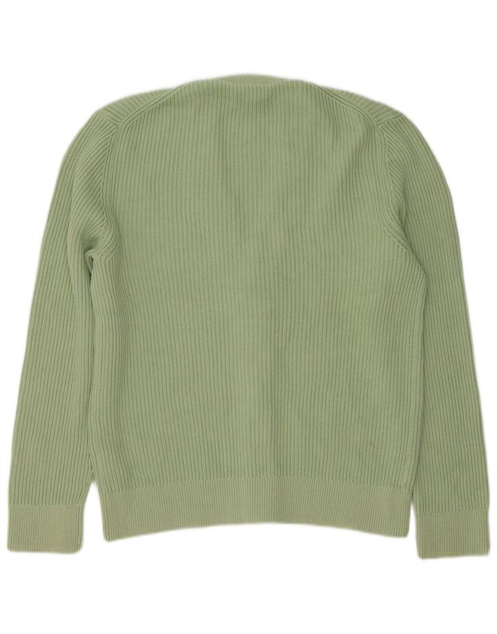 Cos Herre Relaxed Fit Cardigan Sweater Lille Grøn Bomuld