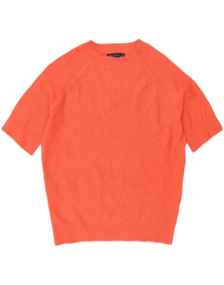 Marks & Spencer Dame sweater med rund hals DK 12 Medium Orange