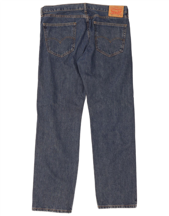 Levi's Herre 505 Straight Jeans W36 L32 Blå Bomuld
