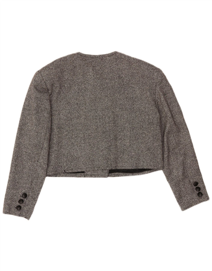 MONDI dobbeltradet bolerojakke til kvinder EU 42, stor grå uld