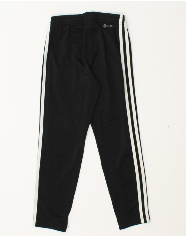 ADIDAS Boys Tracksuit Trousers 7-8 Years  Black Polyester Vintage Adidas and Second-Hand Adidas from Messina Hembry 