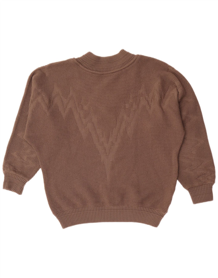 Carlo Colucci Herre V-hals sweater XL Brun