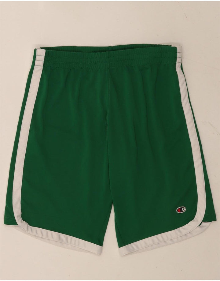 Champion Herre sportsshorts Small Green Colourblock Polyester