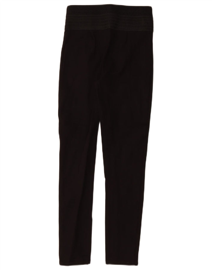 Zara Dame Slim Casual Bukser Small W26 L28 Sort Polyethylen