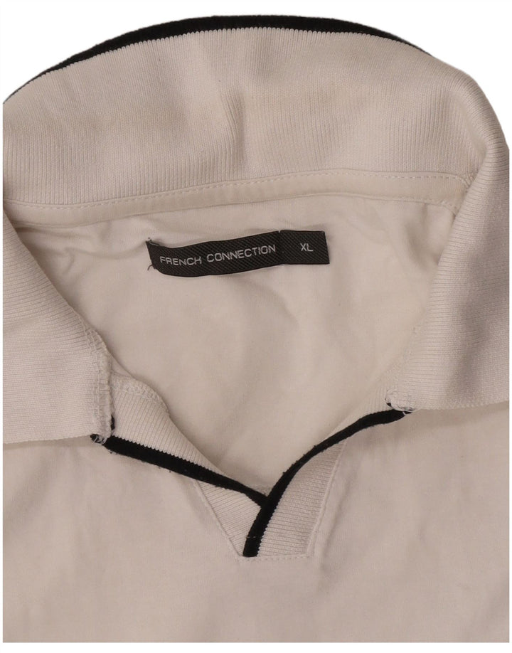 French Connection Herre poloshirt XL Hvid