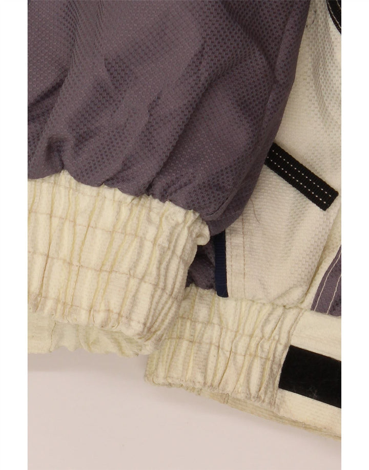 Gierre Skijakke med hætte til mænd IT 48 Medium Off White Colourblock Polyester