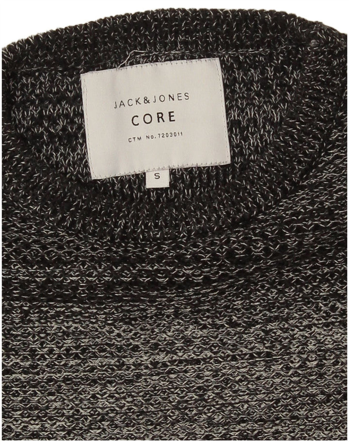Jack & Jones herre rund hals sweater lille grå stribet
