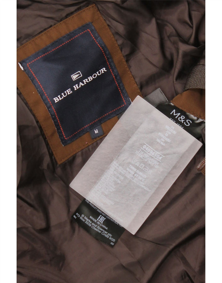 Marks & Spencer Herre Blue Harbor Polstret hættejakke UK 38 Medium Brown