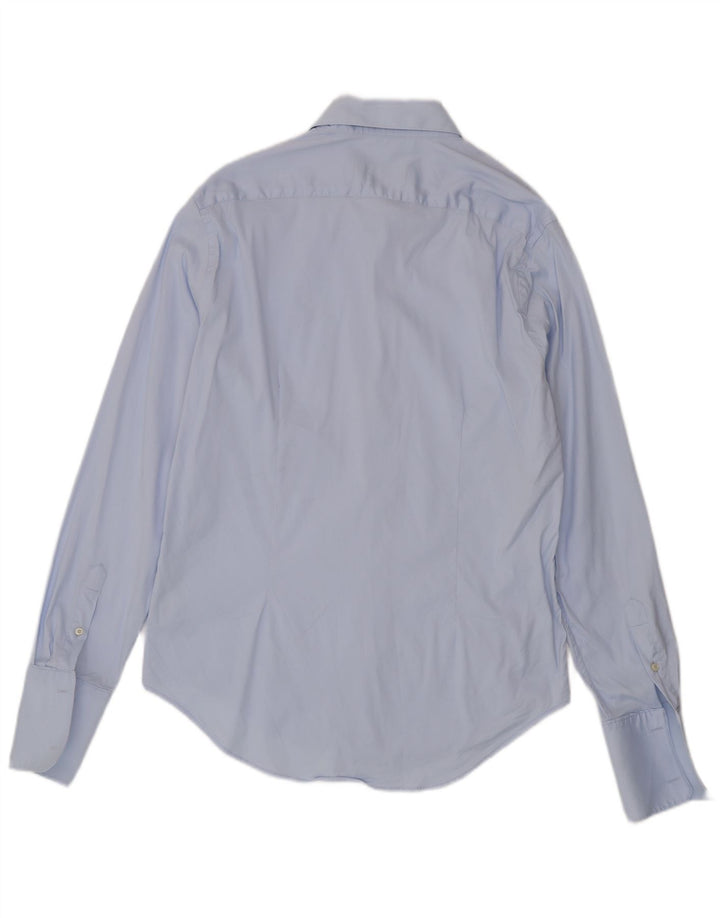 Zara Herre Slim Fit Formel skjorte XL blå bomuld