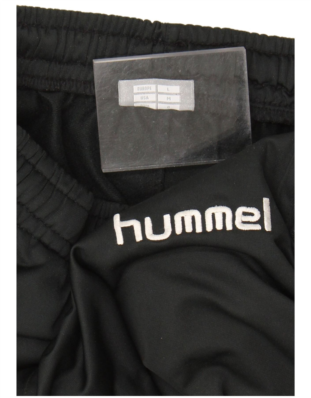 HUMMEL Mens Graphic Tracksuit Trousers Large Black Polyester