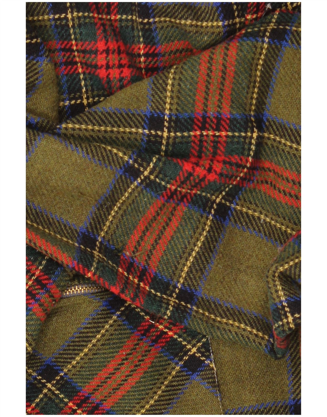 Vintage flannelskjorte til mænd Medium Khaki Ternet