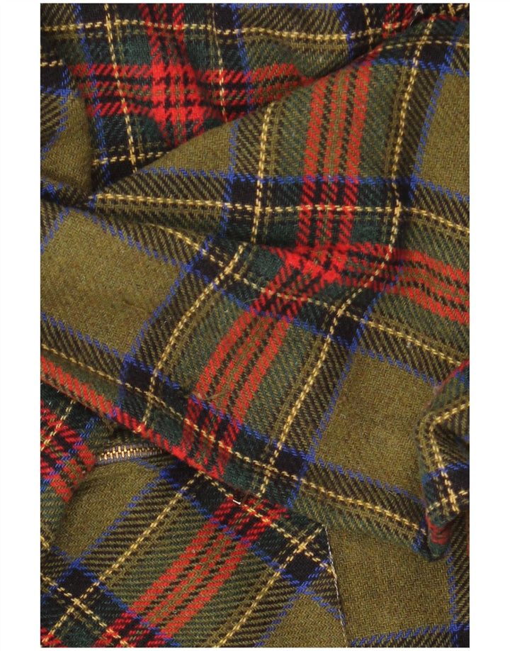 Vintage flannelskjorte til mænd Medium Khaki Ternet