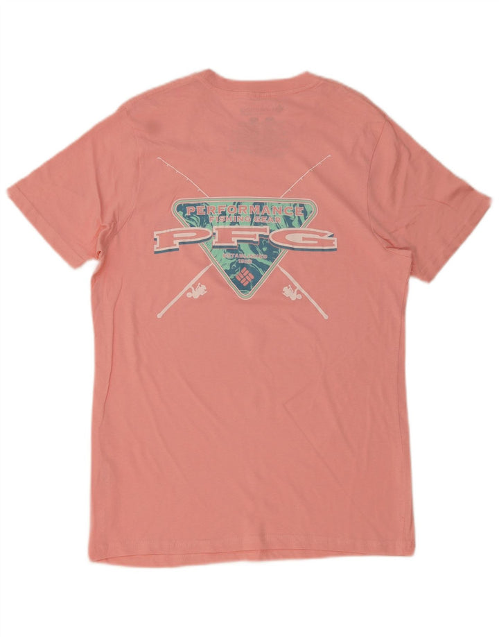 Columbia Herre grafisk T-shirt Top Lille Pink