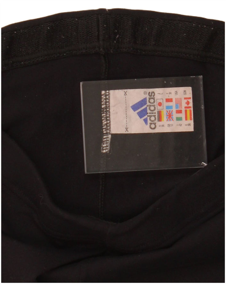 ADIDAS Womens Leggings UK 10 Small Black Polyamide