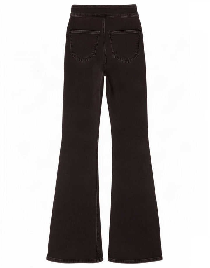 Topshop Dame Flared Jeans W26 L32 Sort Bomuld