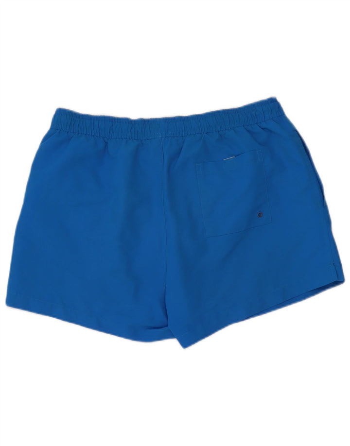 Calvin Klein Herre grafiske svømmeshorts XL blå polyester