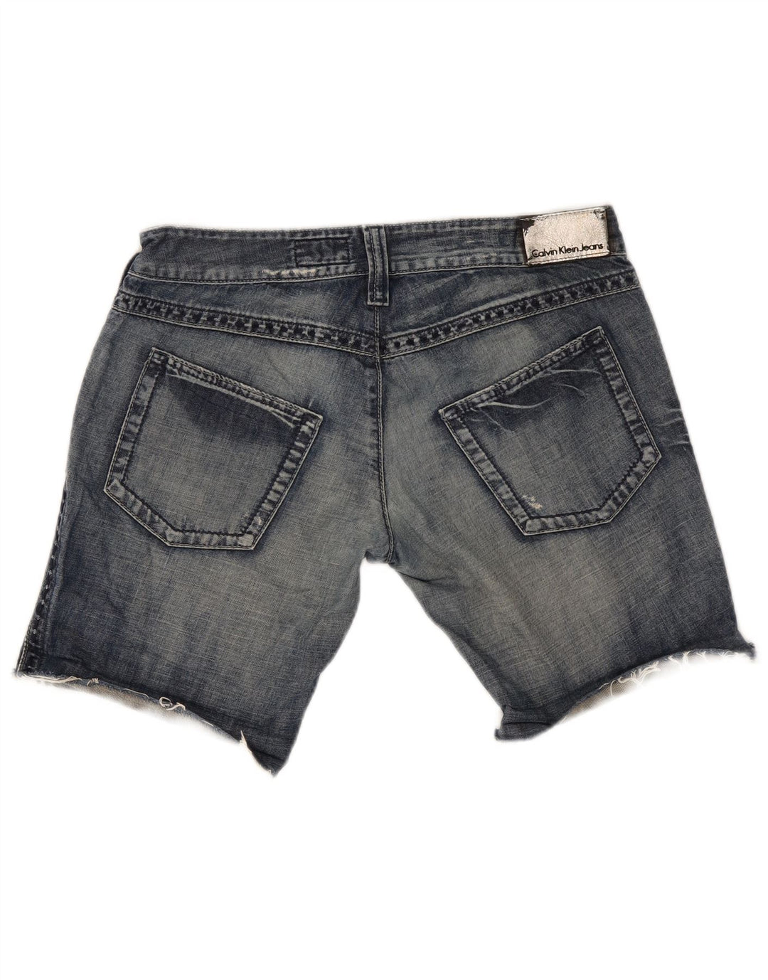 Calvin Klein denimshorts til kvinder W30 Mellemblå bomuld