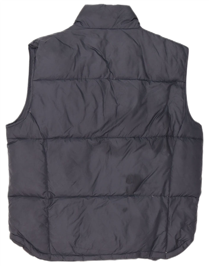 Asics Herre Polstret Gilet UK 40 Large Navy Blue Nylon