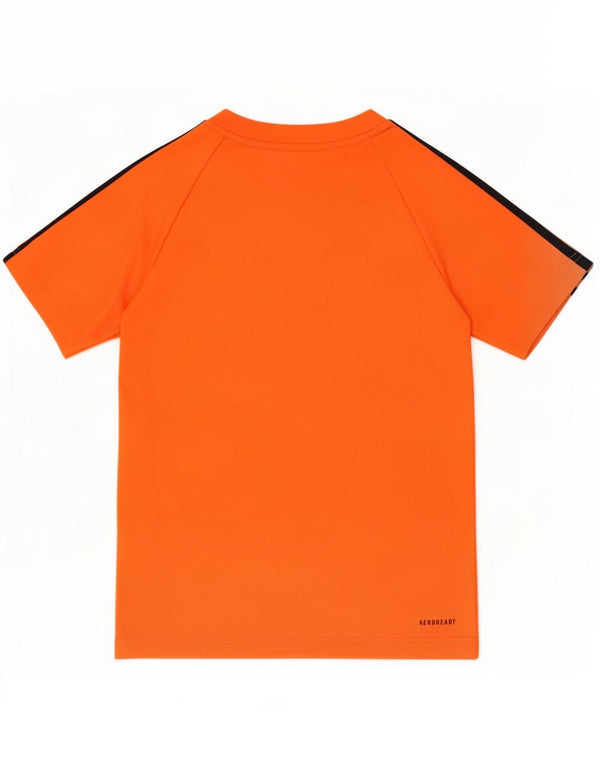 Adidas Boys Aeroready T-Shirt Top 9-10 år Orange Polyester