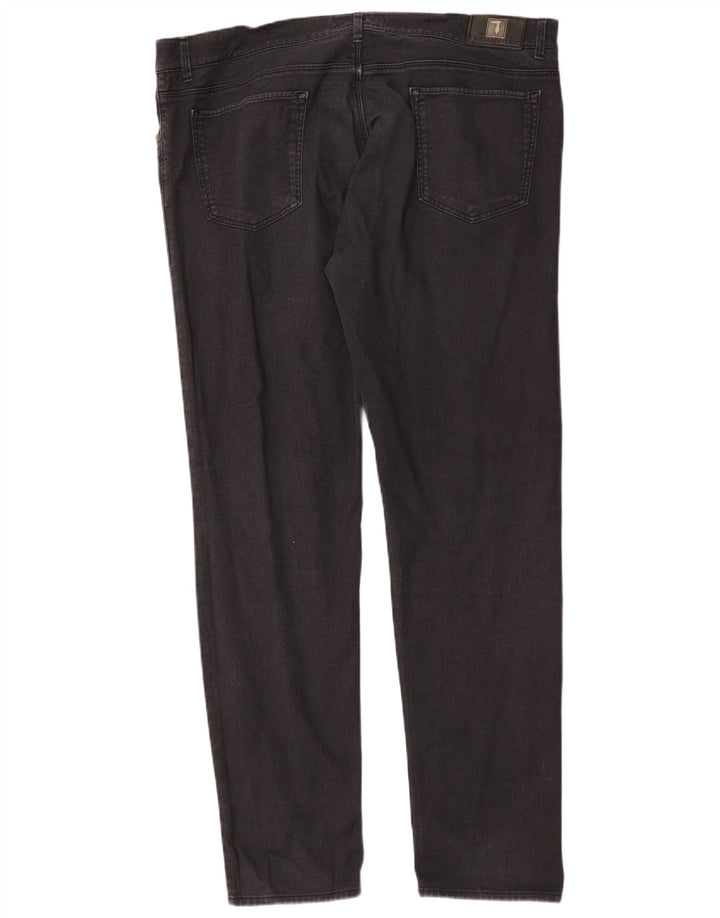 Trussardi Herre Slim Jeans W42 L35 Sort Bomuld