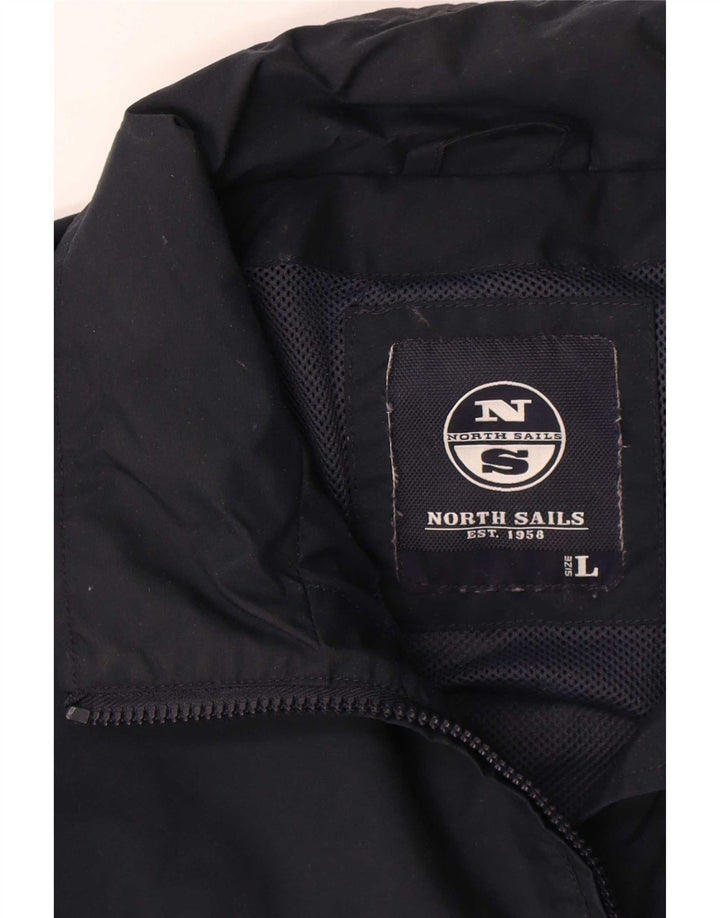 North Sails Womens Bomber Jacket UK 16 Large Navy Blue Polyamide