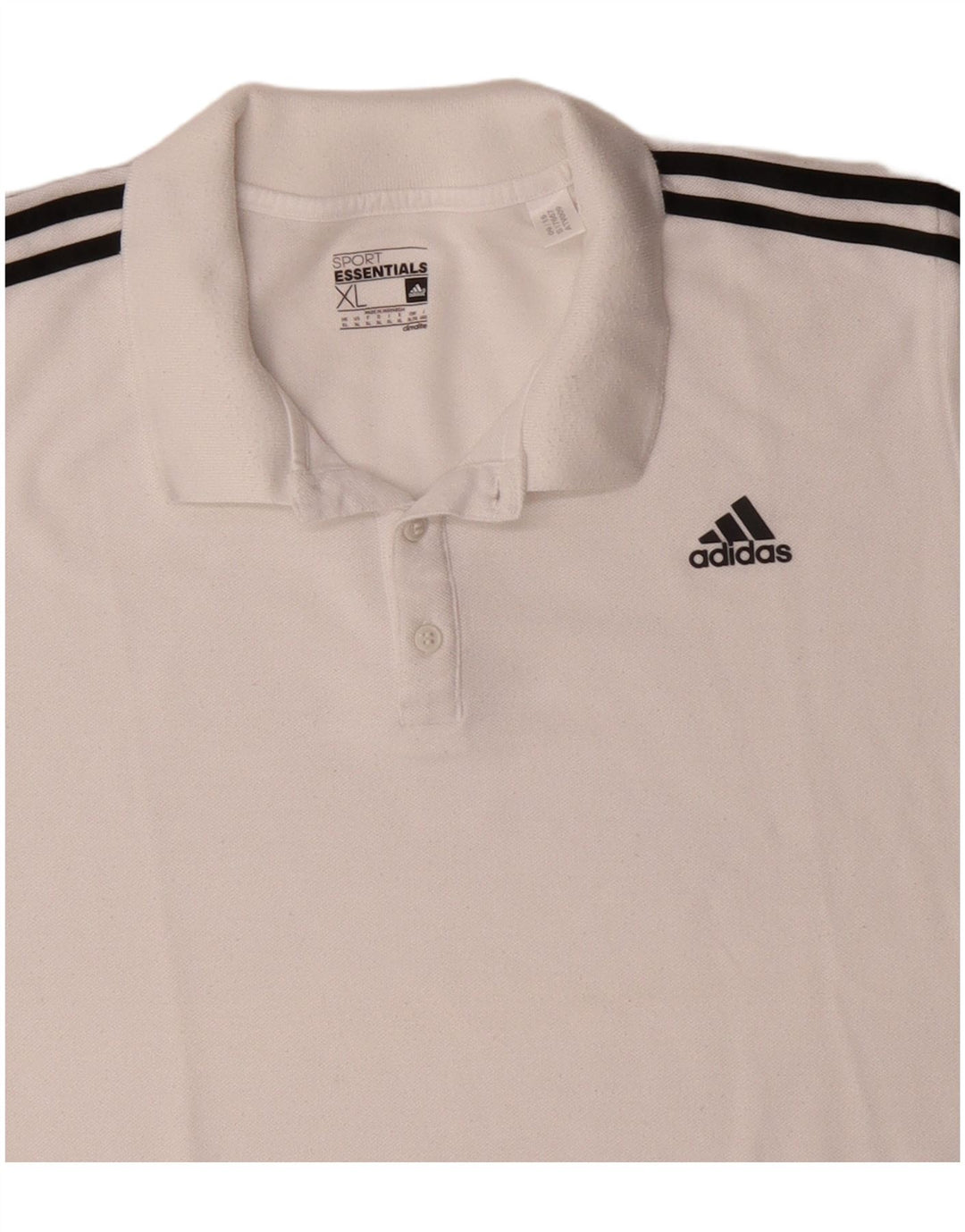Adidas Herre Climalite Polo Shirt XL Hvid Polyester