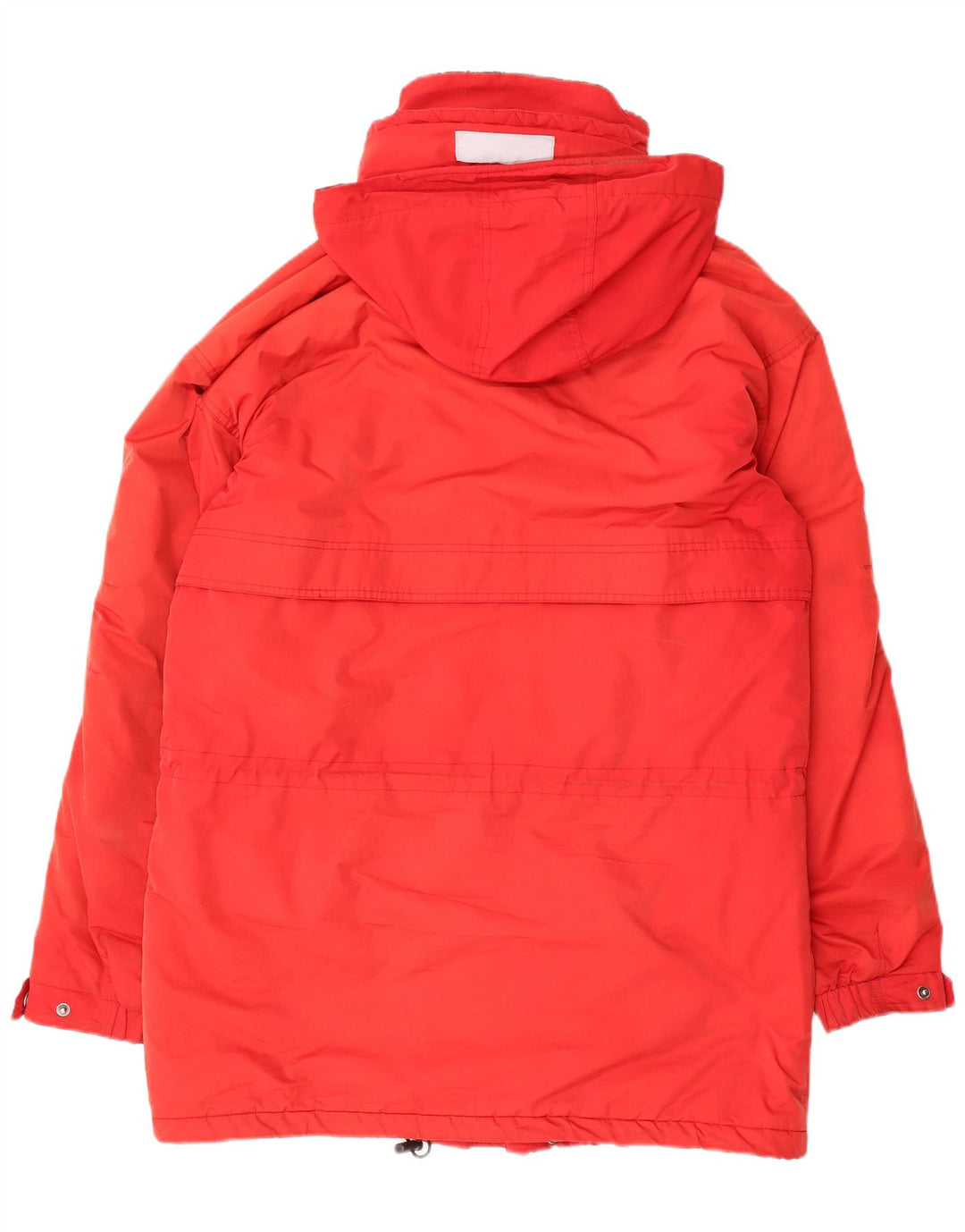 L.L.Bean Herre Høj Hætte Skijakke UK 38 Medium Rød Polyester