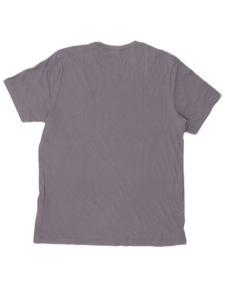 Nike T-shirt top mellemblå bomuld til mænd