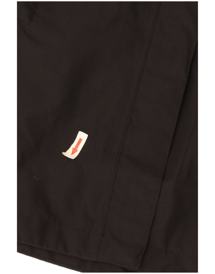 Helly Hansen Dame Hooded Windbreaker Coat UK 10 Small Black Polyester