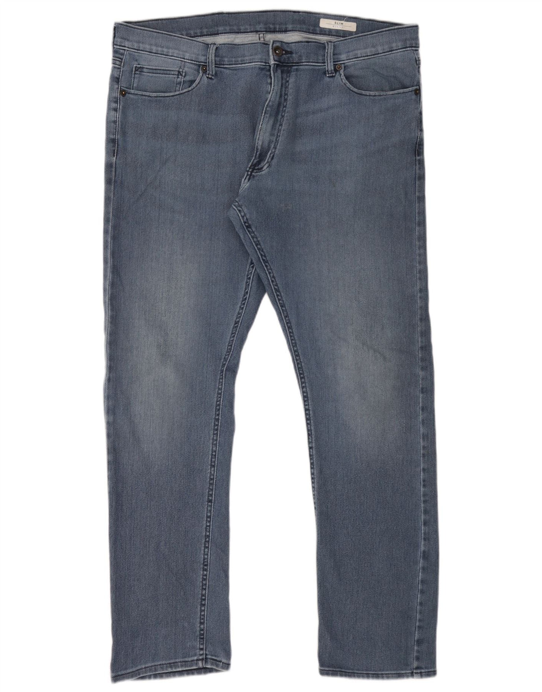 Marks & Spencer Herre Slim Jeans W38 L31 Blå Bomuld
