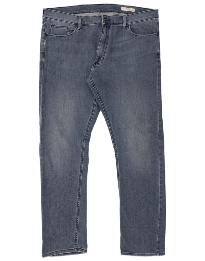 Marks & Spencer Herre Slim Jeans W38 L31 Blå Bomuld