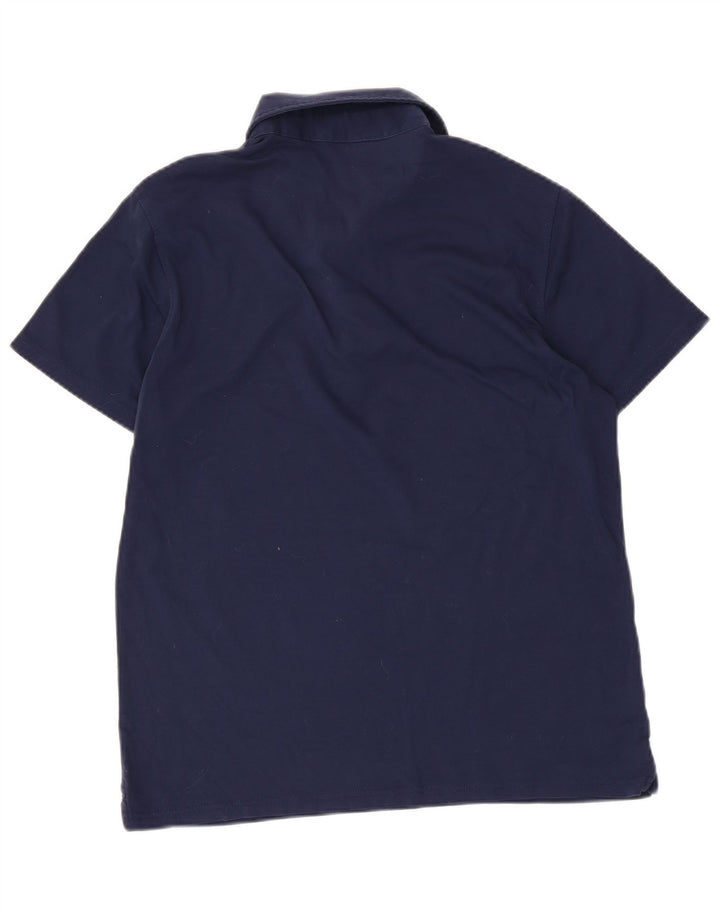 Massimo Dutti Herre Polo Shirt Large Navy Blue