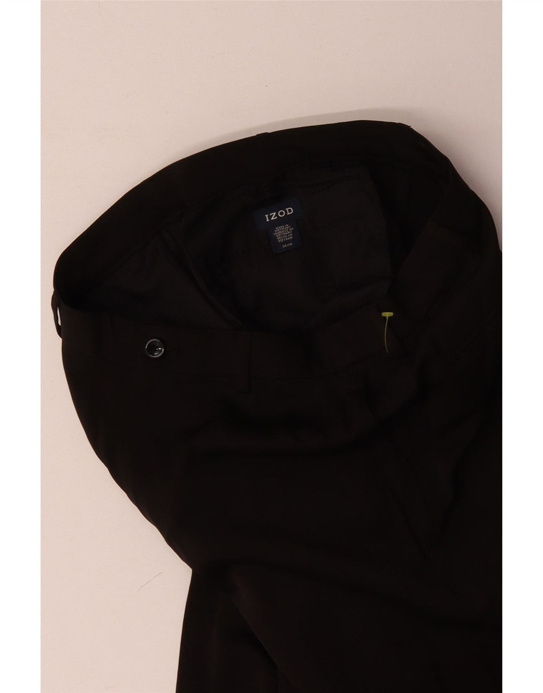 Izod Lige Chinobukser til mænd W34 L29 Sort polyester