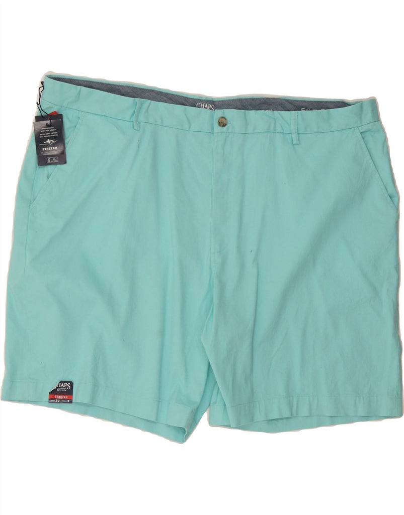 CHAPS Mens Stretch Chino Shorts W50 4XL Turquoise Cotton Vintage Chaps and Second-Hand Chaps from Messina Hembry 
